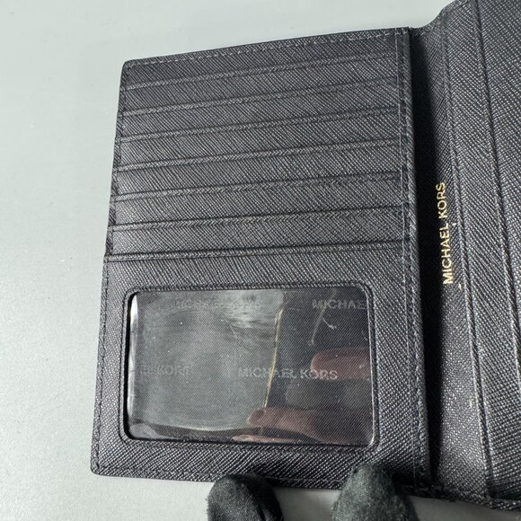 Michael Kors Hudson Black Leather Men Passport Wallet - Picture 5 of 11